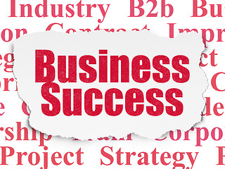 Image showing Finance concept: Business Success on Torn Paper background