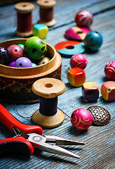 Image showing Set beads for making jewelry