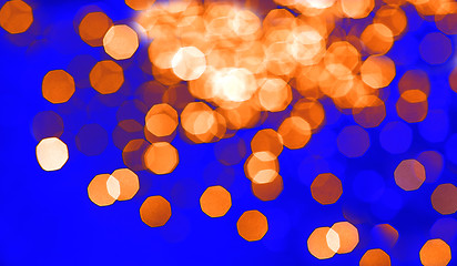 Image showing Abstraction Background, Red and Orange Spots