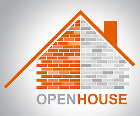 Image showing Open House Shows Sell Home And Selling