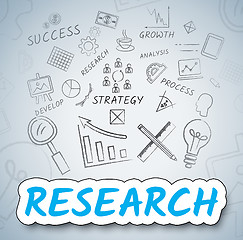 Image showing Research Ideas Means Gathering Data And Analysis