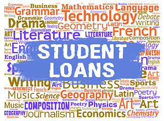 Image showing Student Loans Represents Learning Borrowing And Funding