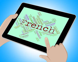 Image showing French Language Represents Translator Lingo And Communication