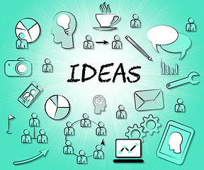 Image showing Ideas Icons Means Choices Choose And Think