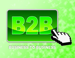 Image showing Button Mouse Indicates Web Site And Business