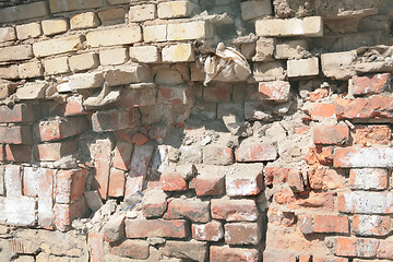 Image showing brickwork wall