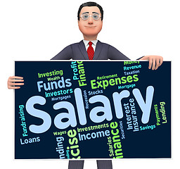 Image showing Salary Word Indicates Pay Salaries And Employees