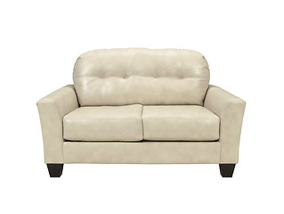 Image showing White sofa on white background