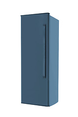 Image showing Steel fridge isolated