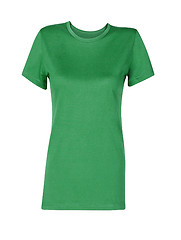 Image showing Green shirt siolated on white