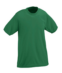 Image showing Green tshirt template isolated