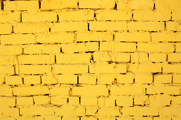 Image showing yellow brick wall