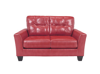 Image showing Leather sofa isolated on white