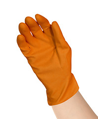 Image showing protective rubber glove