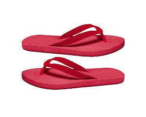 Image showing flip-flops on a white background