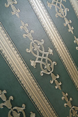 Image showing old-time green wallpaper