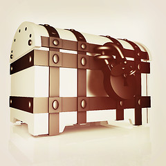 Image showing The chest. 3D illustration. Vintage style.