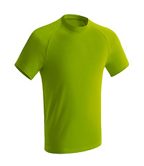 Image showing Green tshirt islated on white