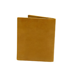 Image showing Brown leather wallet isolated