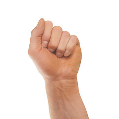 Image showing Male clenched fist