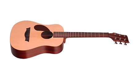 Image showing classical acoustic guitar isolated