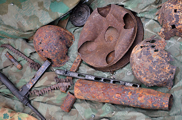 Image showing Military still life