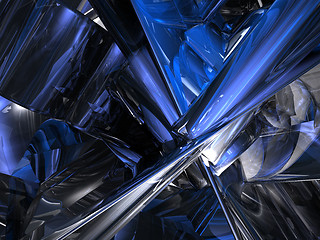 Image showing futuristic metal background - 3d illustration