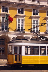 Image showing EUROPE PORTUGAL LISBON TRANSPORT FUNICULAR TRAIN