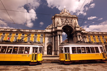 Image showing EUROPE PORTUGAL LISBON TRANSPORT FUNICULAR TRAIN