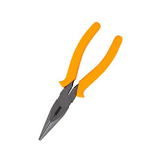 Image showing yellow pliers isolated