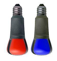 Image showing Two light bulbs 