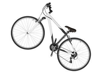 Image showing white mountain bike isolated