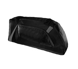 Image showing big black travel bag on white