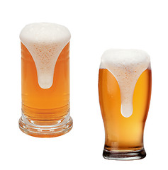 Image showing Glasses of beer