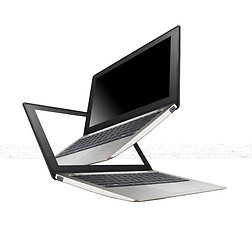 Image showing laptops on white background