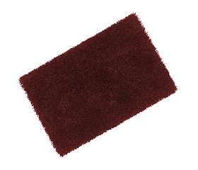 Image showing  bath rug isolated on white