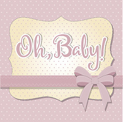 Image showing delicate baby shower card