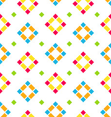 Image showing Seamless Pattern with Colored Rhombus, Regular Background