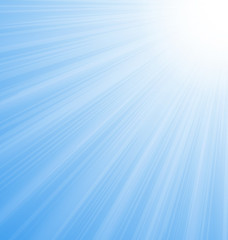 Image showing Abstract Blue Sky Background Sun Rays