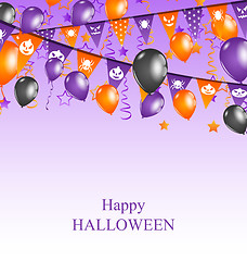 Image showing  Halloween Background with Hanging Bunting