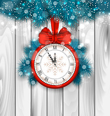 Image showing New Year Midnight Shimmering Background