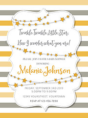 Image showing Lovely baby shower card