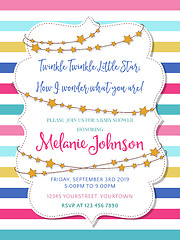 Image showing Lovely baby shower card