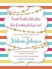 Image showing Lovely baby shower card