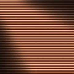 Image showing Copper-colored tube background texture lit diagonally