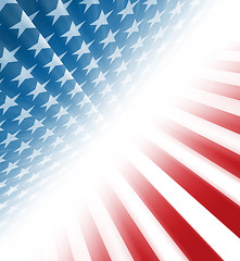 Image showing American Stars and Stripes Backround