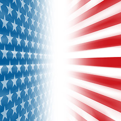 Image showing Stars and Stripes Perspective Background