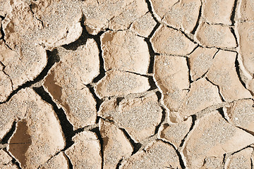 Image showing dry mud desert background texture