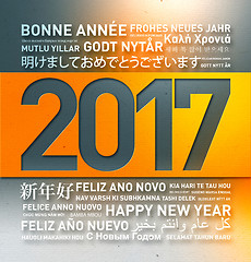 Image showing Happy new year from the world