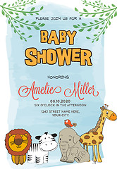 Image showing Lovely baby shower card